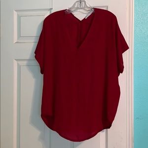 Brand NWOT Burgundy Blouse!